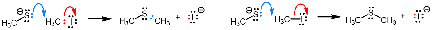 Start and end positions of electron pairs.